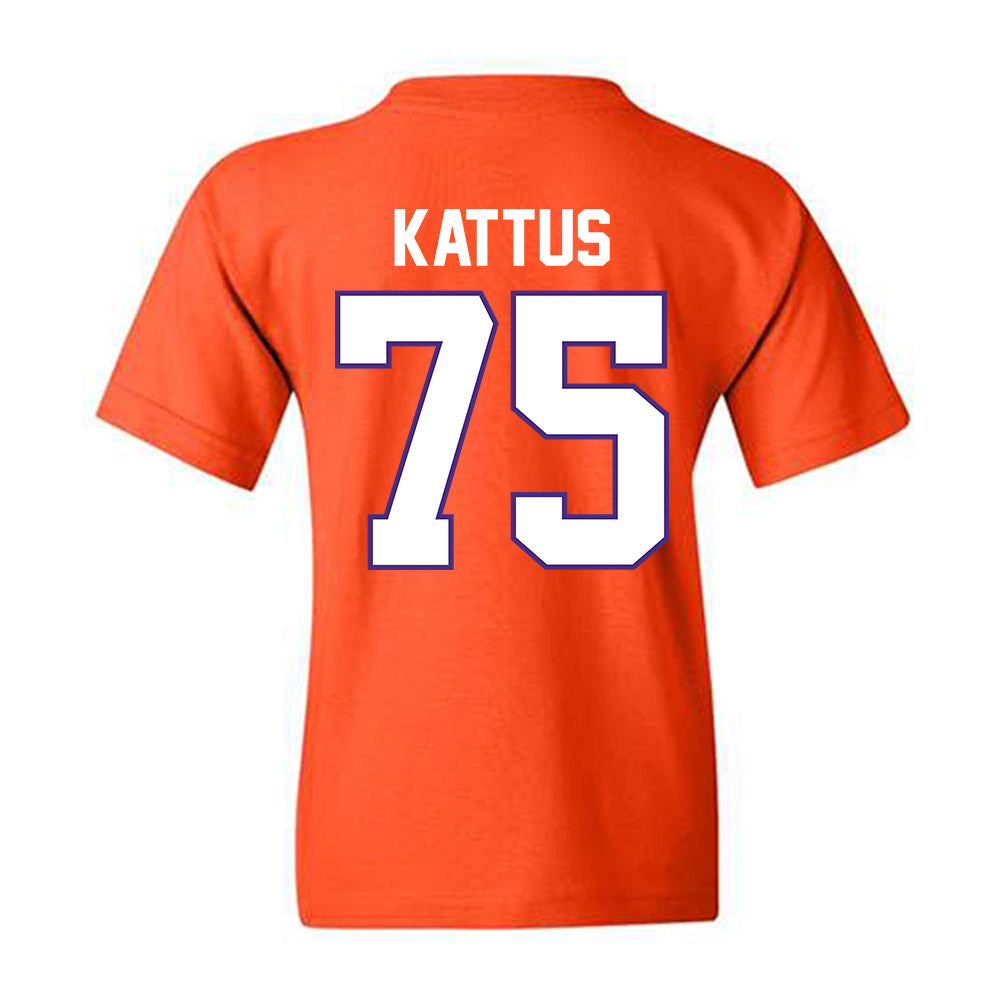 Clemson - NCAA Football : Tucker Kattus - Classic Shersey Youth T-Shirt-1