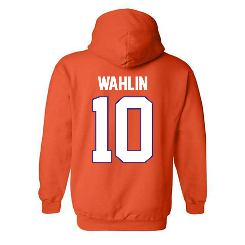 Clemson - NCAA Men's Basketball : Jake Wahlin - Classic Shersey Hooded Sweatshirt-1