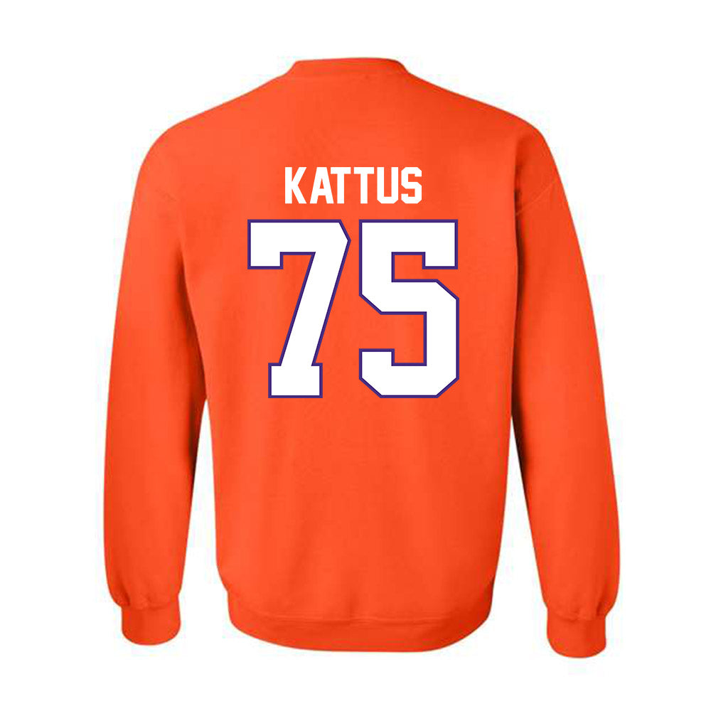 Clemson - NCAA Football : Tucker Kattus - Classic Shersey Crewneck Sweatshirt-1