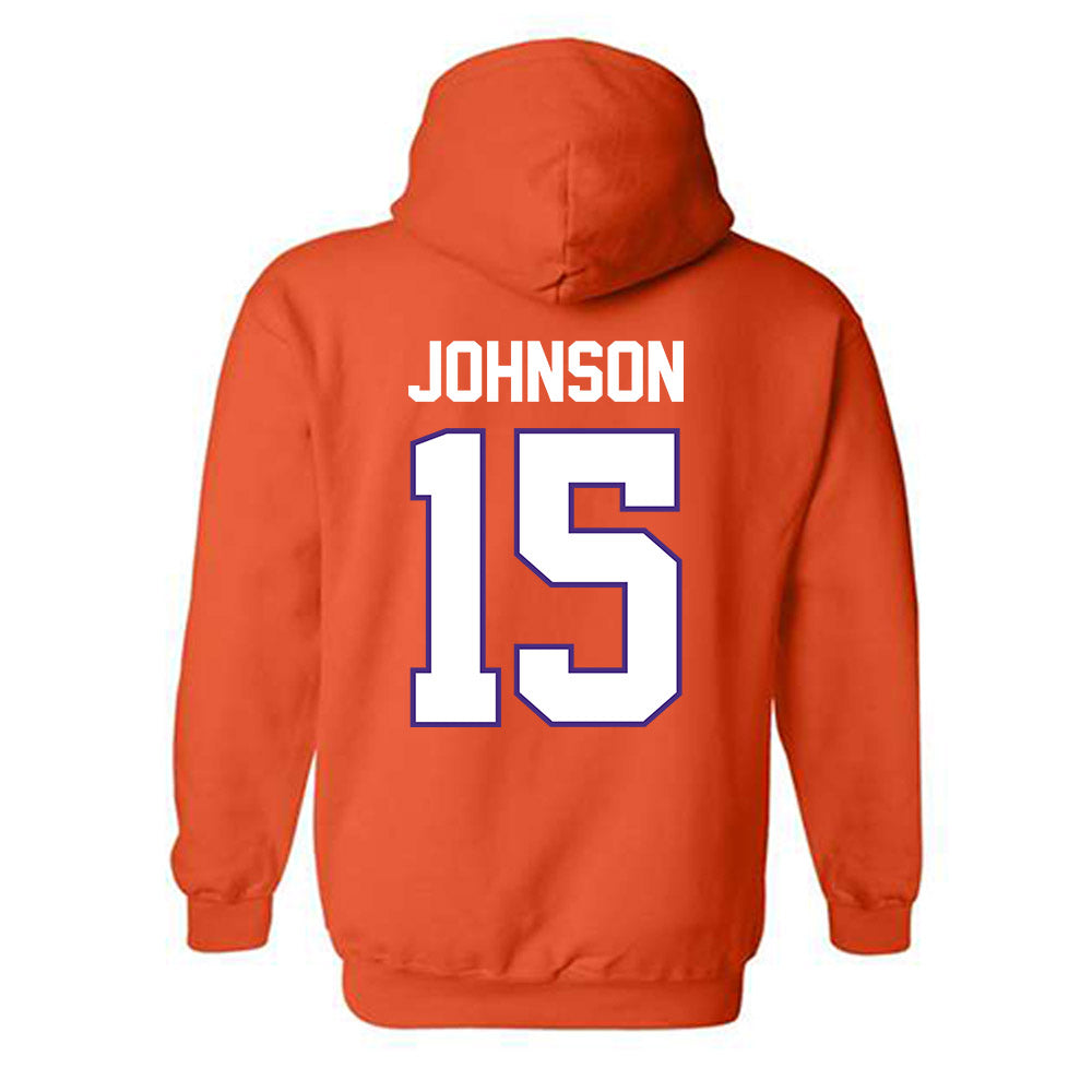 Clemson - NCAA Women's Soccer : Ella Johnson - Classic Shersey Hooded Sweatshirt-1
