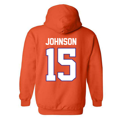 Clemson - NCAA Women's Soccer : Ella Johnson - Classic Shersey Hooded Sweatshirt-1