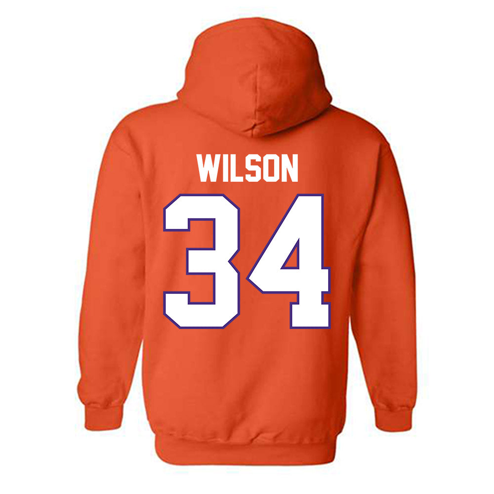 Clemson - NCAA Football : Max Wilson - Classic Shersey Hooded Sweatshirt-1