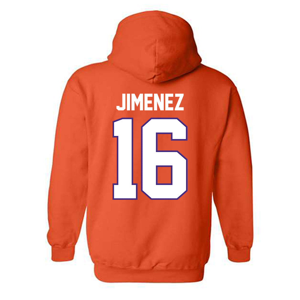 Clemson - NCAA Men's Soccer : Mason Jimenez - Classic Shersey Hooded Sweatshirt-1