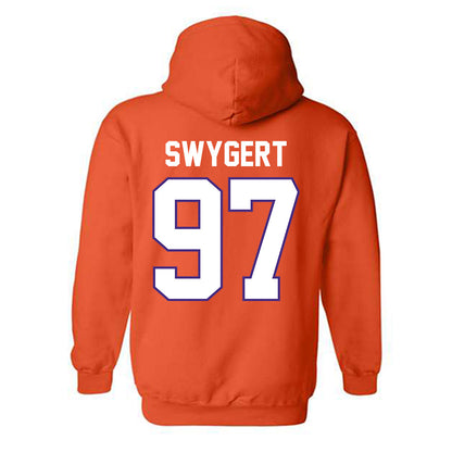 Clemson - NCAA Football : Patrick Swygert - Classic Shersey Hooded Sweatshirt-1