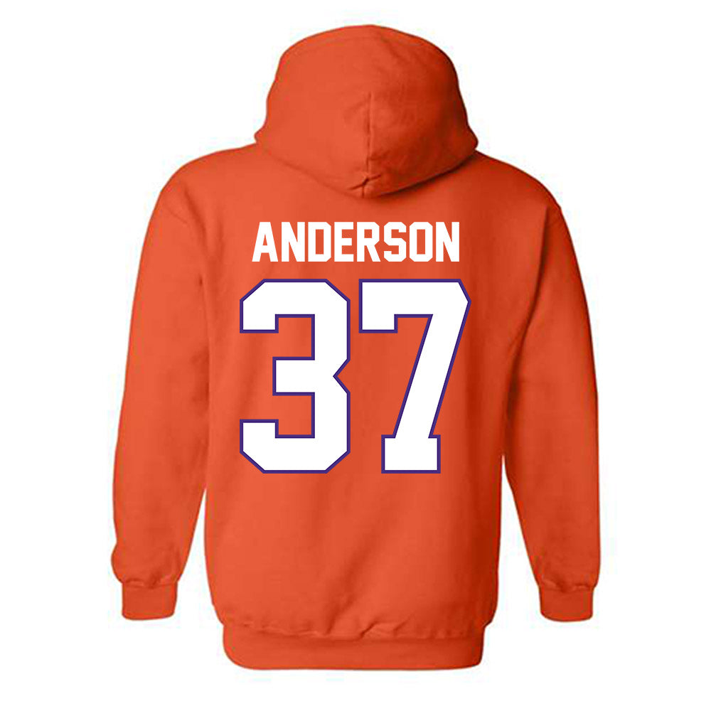 Clemson - NCAA Football : Logan Anderson - Classic Shersey Hooded Sweatshirt-1