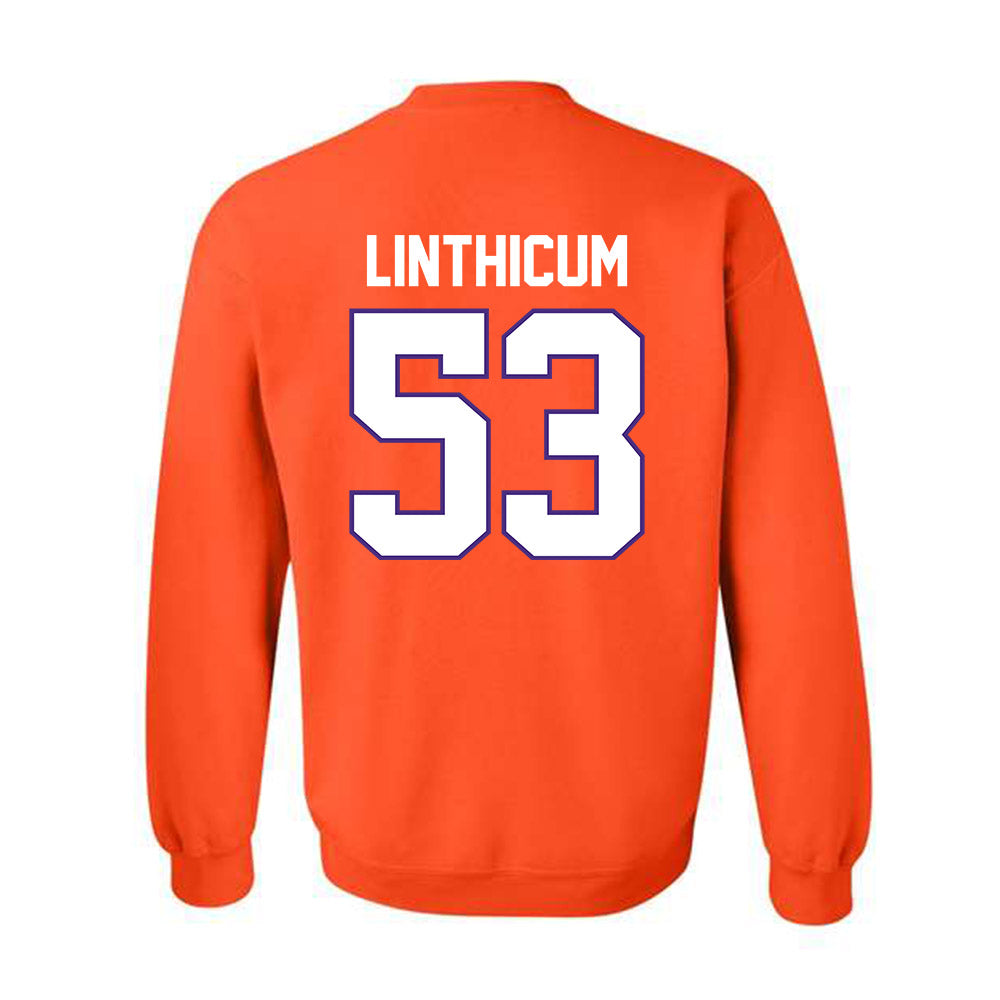 Clemson - NCAA Football : Ryan Linthicum - Classic Shersey Crewneck Sweatshirt-1
