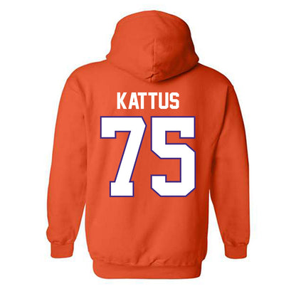 Clemson - NCAA Football : Tucker Kattus - Classic Shersey Hooded Sweatshirt-1