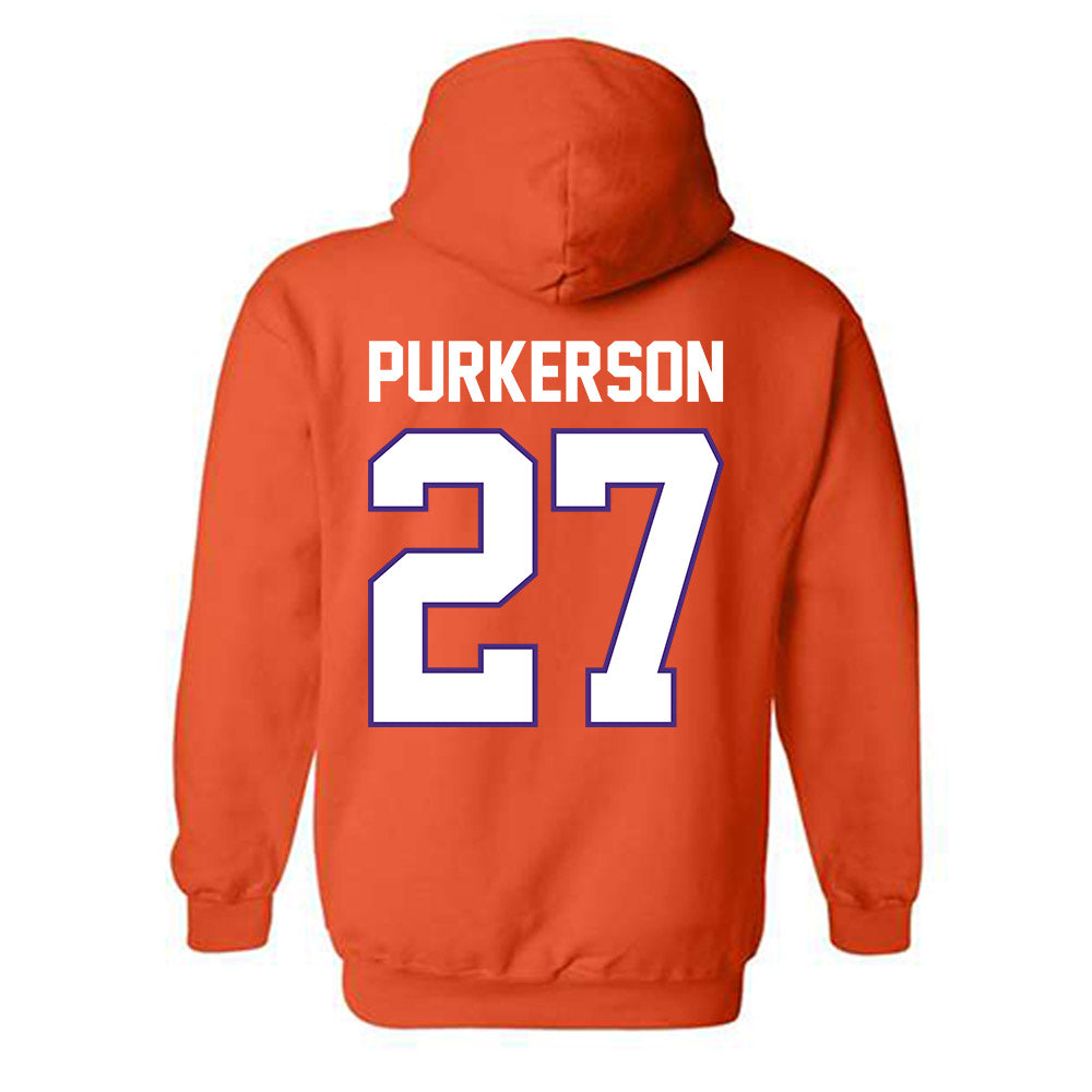 Clemson - NCAA Football : Jack Purkerson - Classic Shersey Hooded Sweatshirt-1