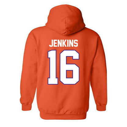 Clemson - NCAA Women's Soccer : Jolie Jenkins - Classic Shersey Hooded Sweatshirt-1