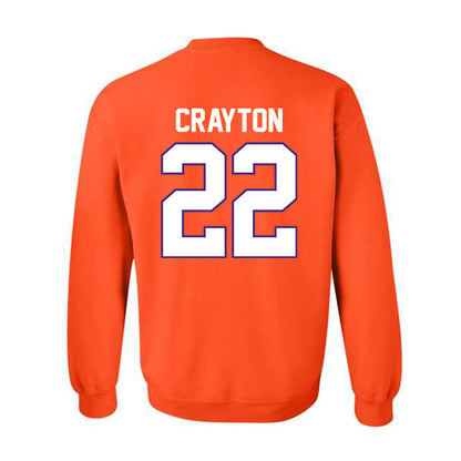 Clemson - NCAA Football : Dee Crayton - Classic Shersey Crewneck Sweatshirt-1