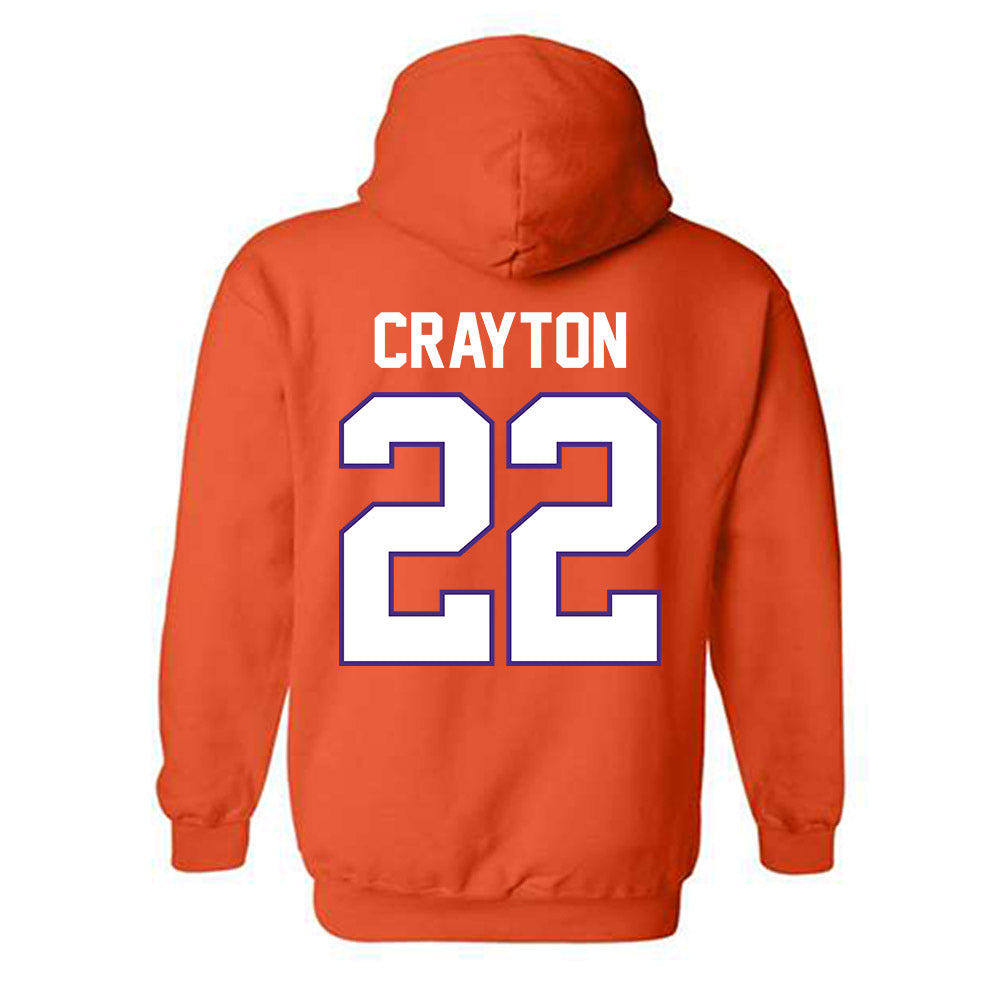 Clemson - NCAA Football : Dee Crayton - Classic Shersey Hooded Sweatshirt-1