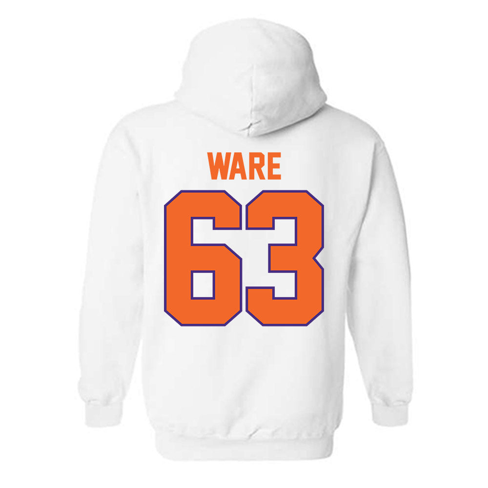 Clemson - NCAA Football : Easton Ware - Classic Shersey Hooded Sweatshirt-1