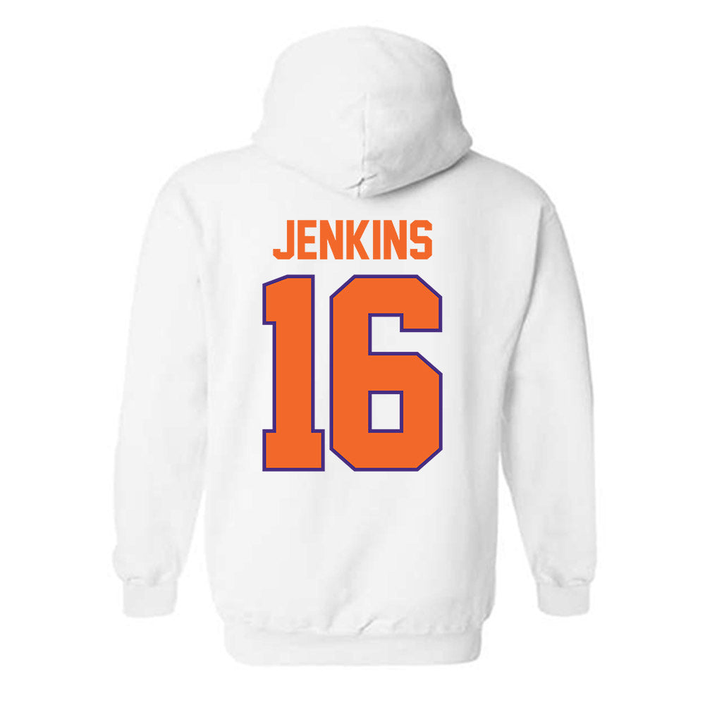 Clemson - NCAA Women's Soccer : Jolie Jenkins - Classic Shersey Hooded Sweatshirt-1