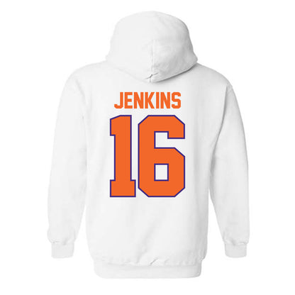 Clemson - NCAA Women's Soccer : Jolie Jenkins - Classic Shersey Hooded Sweatshirt-1