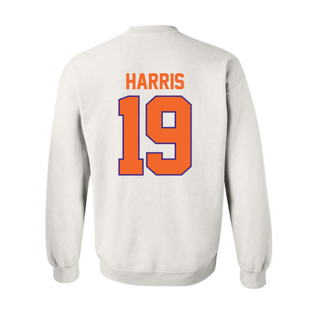 Clemson - NCAA Women's Soccer : Juju Harris - Classic Shersey Crewneck Sweatshirt-1