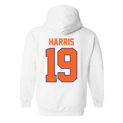 Clemson - NCAA Women's Soccer : Juju Harris - Classic Shersey Hooded Sweatshirt-1
