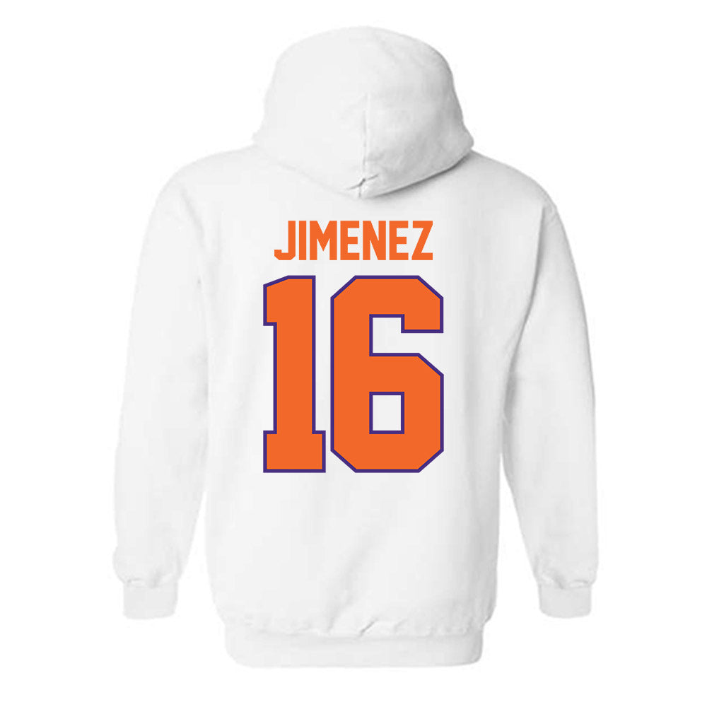 Clemson - NCAA Men's Soccer : Mason Jimenez - Classic Shersey Hooded Sweatshirt-1