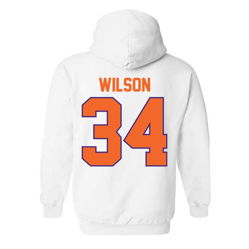 Clemson - NCAA Football : Max Wilson - Classic Shersey Hooded Sweatshirt-1