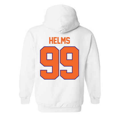 Clemson - NCAA Football : Hunter Helms - Classic Shersey Hooded Sweatshirt-1