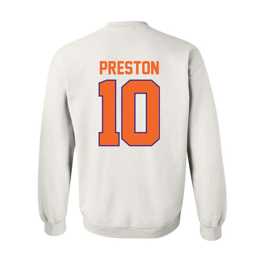 Clemson - NCAA Football : juju preston - Classic Shersey Crewneck Sweatshirt-1