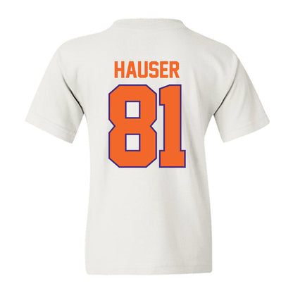 Clemson - NCAA Football : Nolan Hauser - Classic Shersey Youth T-Shirt-1