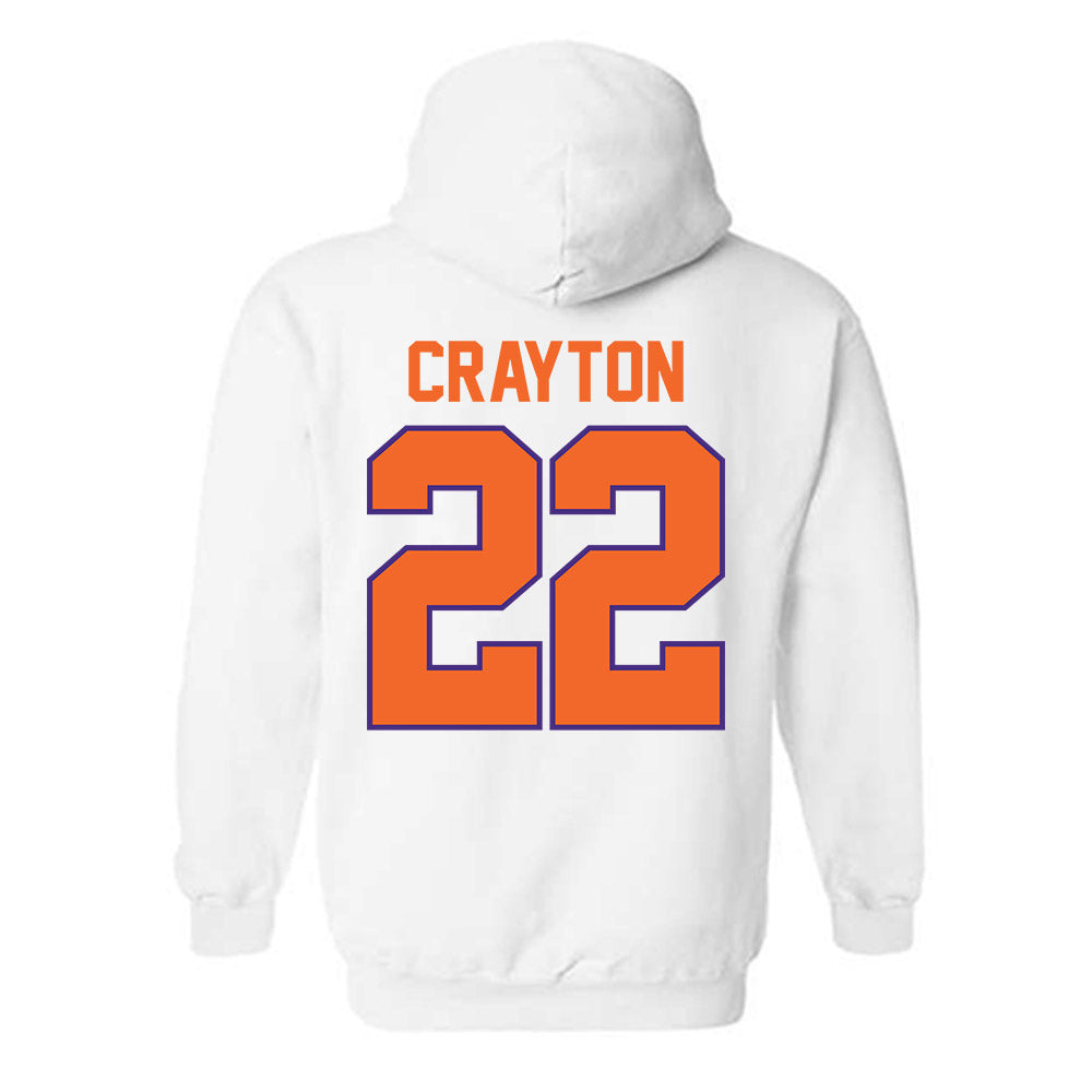 Clemson - NCAA Football : Dee Crayton - Classic Shersey Hooded Sweatshirt-1
