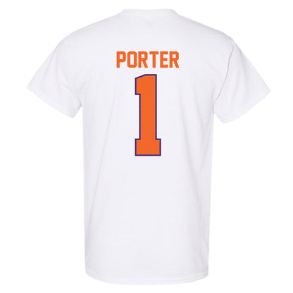 Clemson - NCAA Men's Basketball : Jestin Porter - Classic Shersey T-Shirt-1