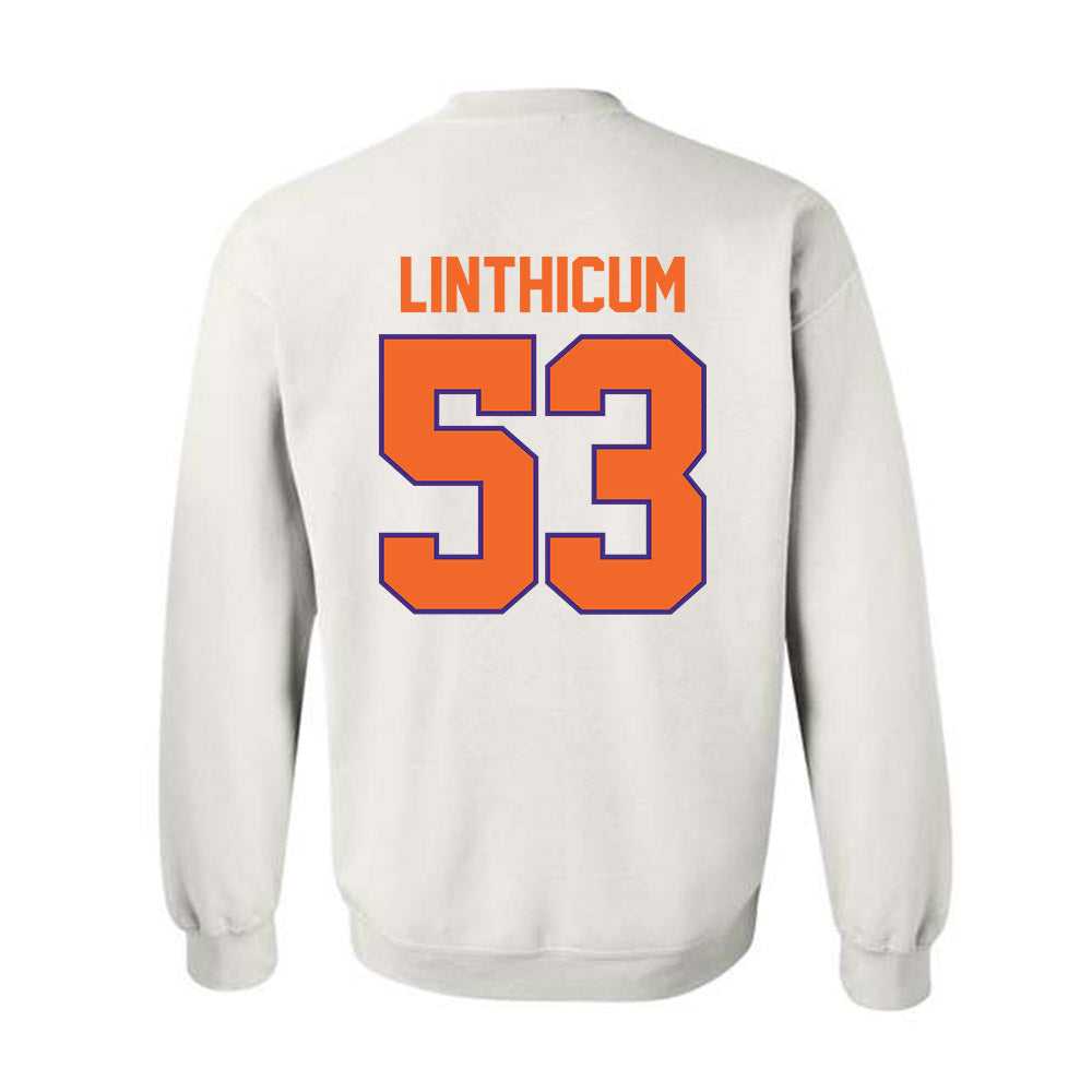 Clemson - NCAA Football : Ryan Linthicum - Classic Shersey Crewneck Sweatshirt-1