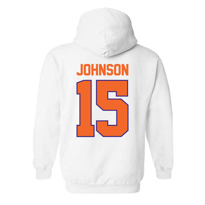 Clemson - NCAA Women's Soccer : Ella Johnson - Classic Shersey Hooded Sweatshirt-1
