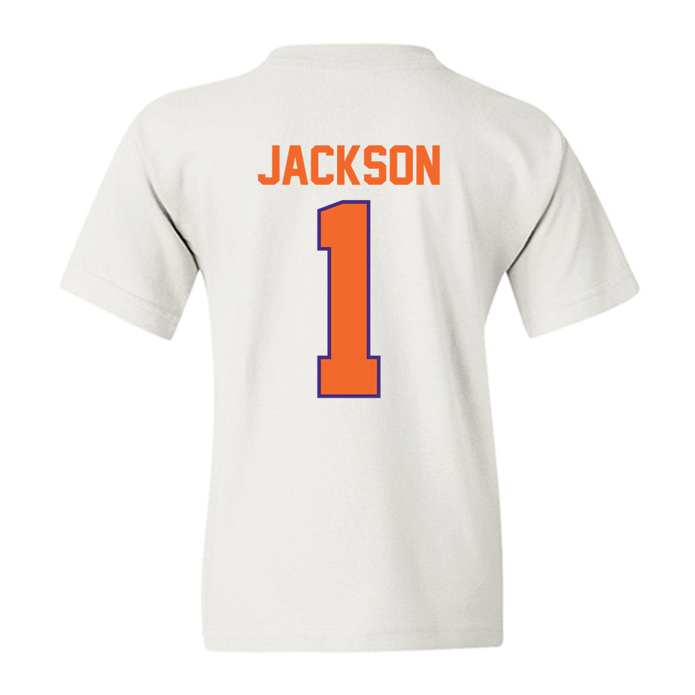 Clemson - NCAA Women's Basketball : Amaia Jackson - Classic Shersey Youth T-Shirt-1