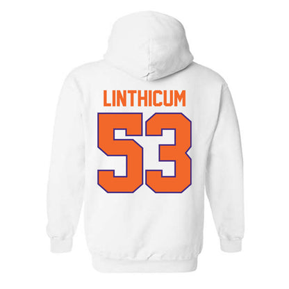 Clemson - NCAA Football : Ryan Linthicum - Classic Shersey Hooded Sweatshirt-1