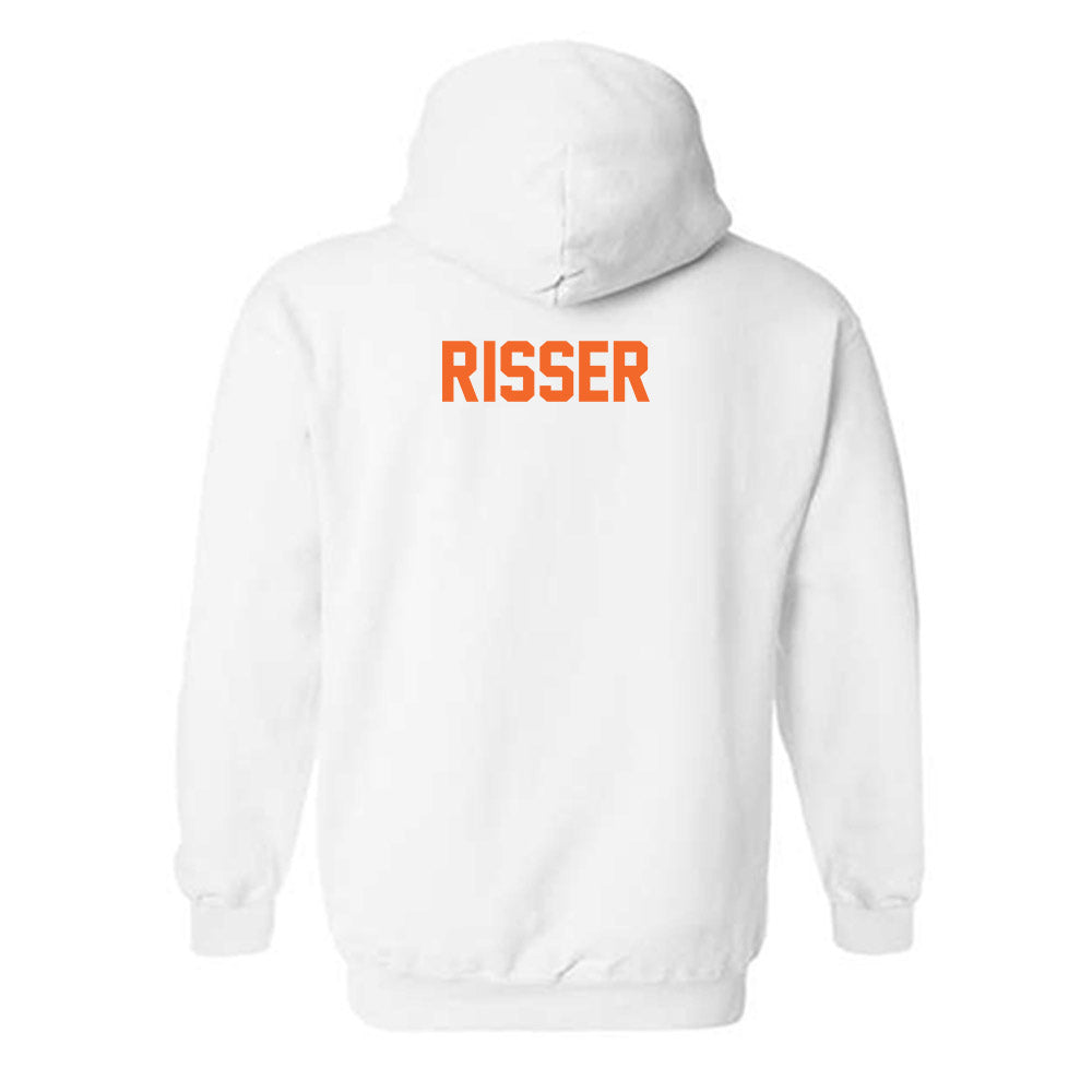 Clemson - NCAA Men's Track & Field : Drake Risser - Classic Shersey Hooded Sweatshirt-1