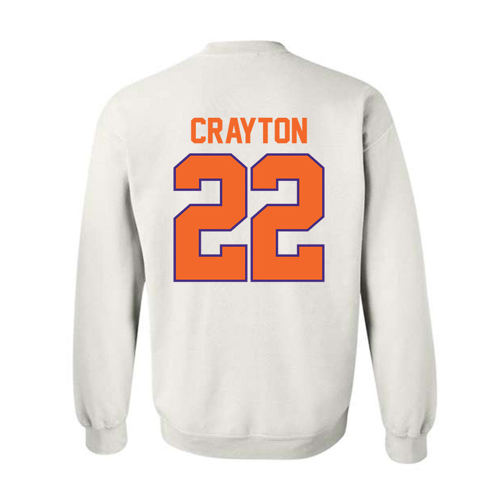 Clemson - NCAA Football : Dee Crayton - Classic Shersey Crewneck Sweatshirt-1