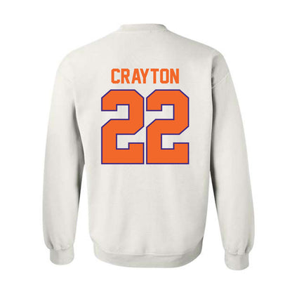 Clemson - NCAA Football : Dee Crayton - Classic Shersey Crewneck Sweatshirt-1