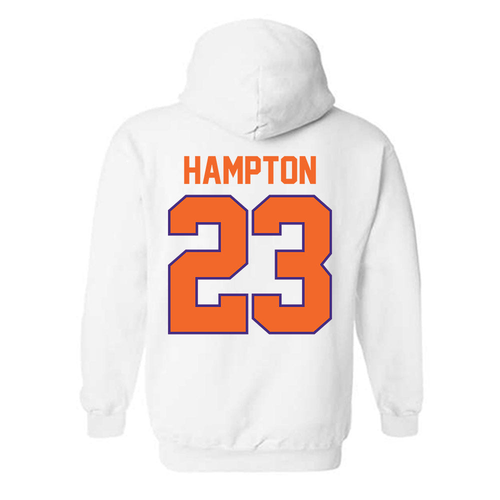 Clemson - NCAA Football : Ashton Hampton - Classic Shersey Hooded Sweatshirt-1