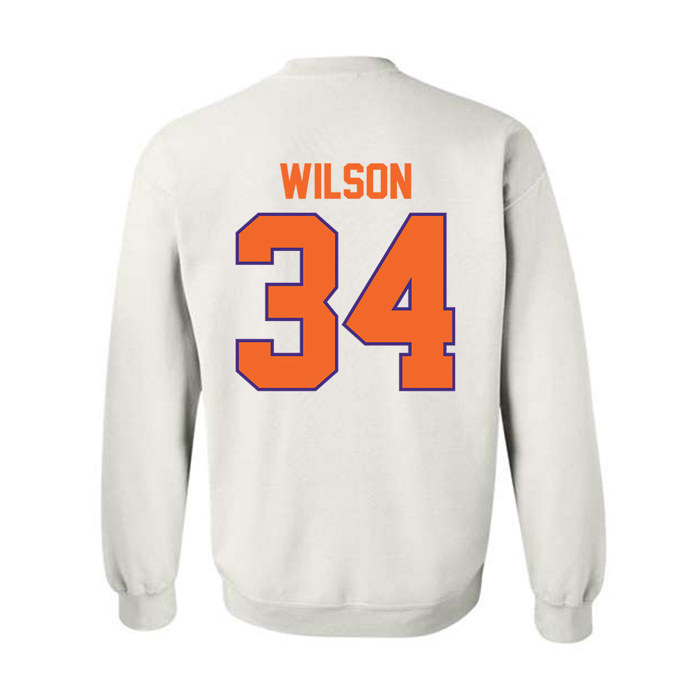 Clemson - NCAA Football : Max Wilson - Classic Shersey Crewneck Sweatshirt-1