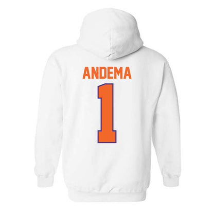 Clemson - NCAA Men's Soccer : Joseph Andema - Classic Shersey Hooded Sweatshirt-1