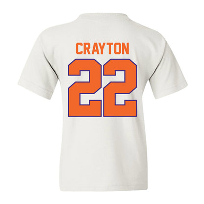 Clemson - NCAA Football : Dee Crayton - Classic Shersey Youth T-Shirt-1
