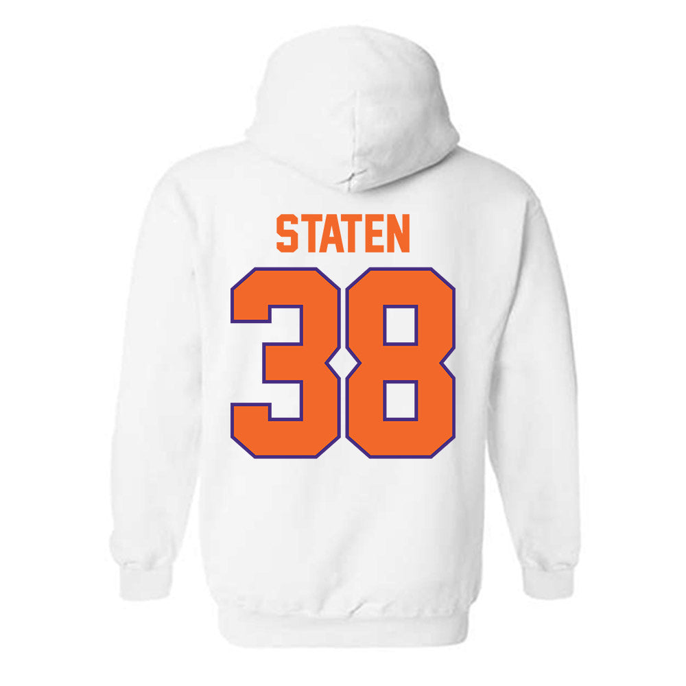 Clemson - NCAA Football : Dominic Staten - Classic Shersey Hooded Sweatshirt-1