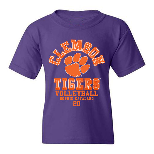 Clemson - NCAA Women's Volleyball : Sophie Catalano - Youth T-Shirt