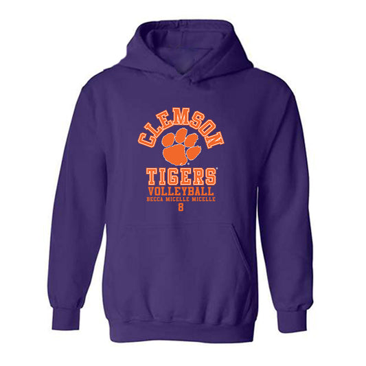 Clemson - NCAA Women's Volleyball : Becca Micelle Micelle - Hooded Sweatshirt