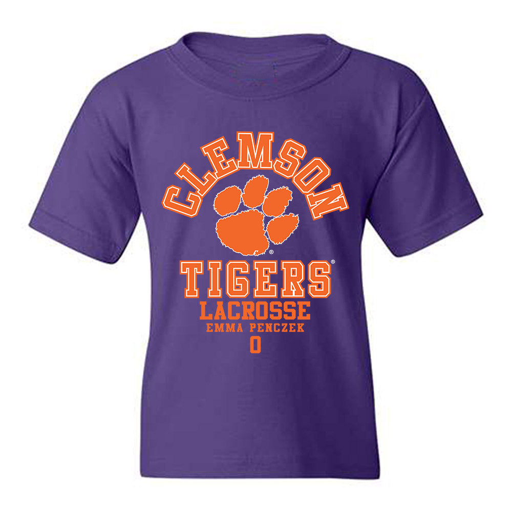 Clemson - NCAA Women's Lacrosse : Emma Penczek - Classic Fashion Shersey Youth T-Shirt-0