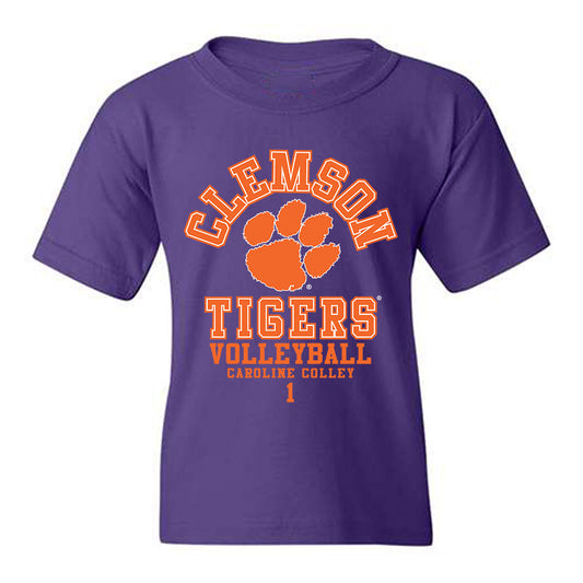 Clemson - NCAA Women's Volleyball : Caroline Colley - Classic Fashion Shersey Youth T-Shirt-0