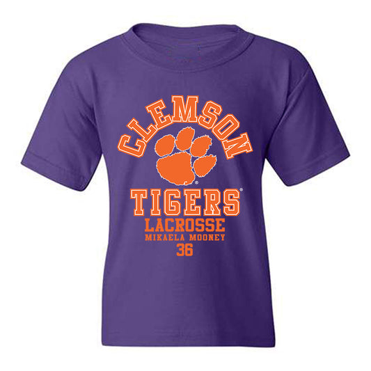Clemson - NCAA Women's Lacrosse : Mikaela Mooney - Classic Fashion Shersey Youth T-Shirt-0