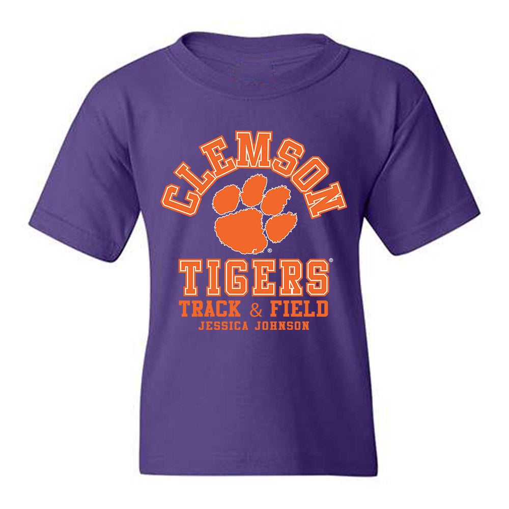 Clemson - NCAA Women's Track & Field : Jessica Johnson - Classic Fashion Shersey Youth T-Shirt-0