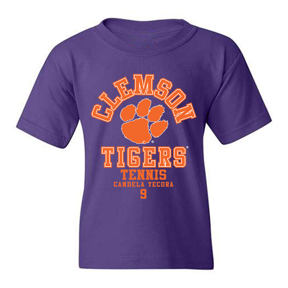 Clemson - NCAA Women's Tennis : Candela Yecora - Classic Fashion Shersey Youth T-Shirt-0