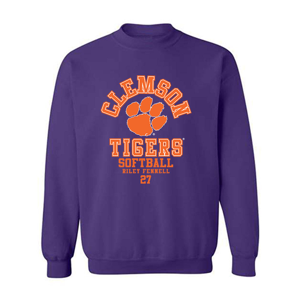 Clemson - NCAA Softball : Riley Fennell - Classic Fashion Shersey Crewneck Sweatshirt-0