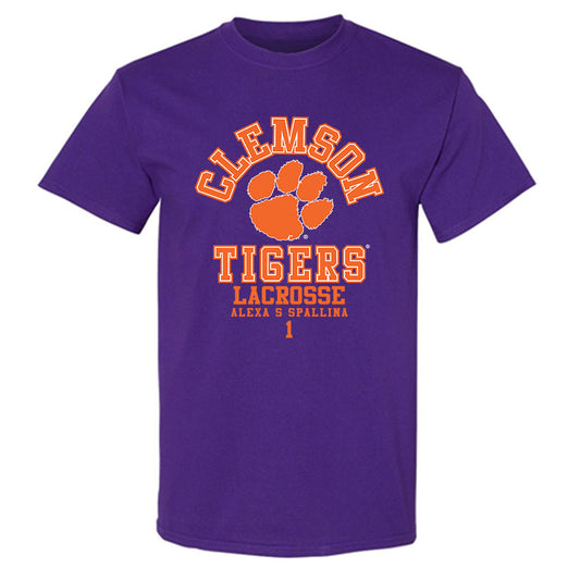 Clemson - NCAA Women's Lacrosse : Alexa s Spallina - Classic Fashion Shersey T-Shirt-0
