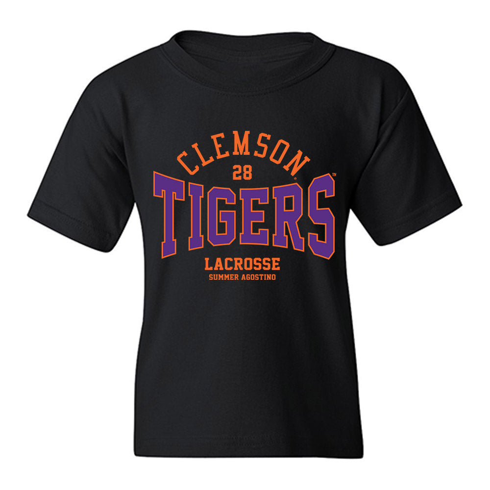 Clemson - NCAA Women's Lacrosse : Summer Agostino - Classic Fashion Shersey Youth T-Shirt-0