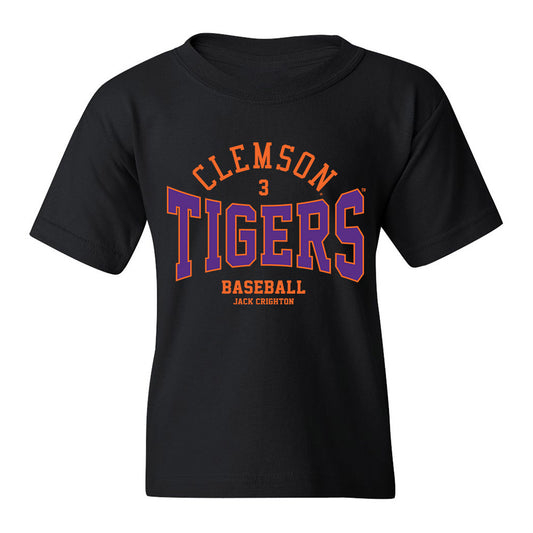 Clemson - NCAA Baseball : Jack Crighton - Classic Fashion Shersey Youth T-Shirt